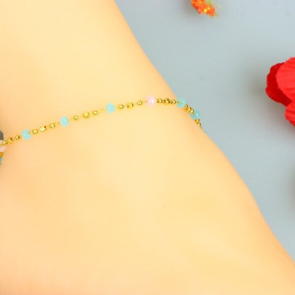 "Handmade Anklet – A Stylish Choice for Women, Thoughtful Gift Idea, EVCH1460 - Picture 2 of 10